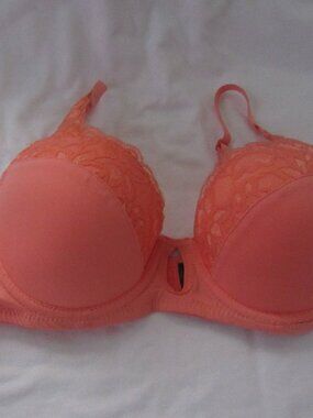 Tart Noir Orange Bra  34C  NWOT